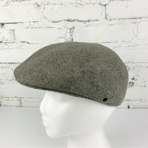 Pendleton News Boy Flat Cabbie Driving Grey Virgin Wool Hat Medium